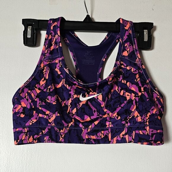 Nike Dri Fit victory racerback non-padded 80's gym compression sports bra - Picture 3 of 5